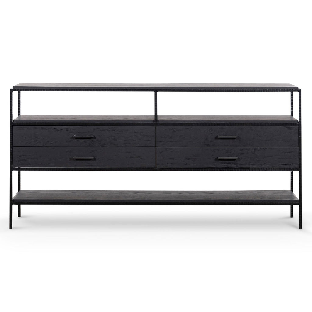1.6m Sideboard Unit - Full Black