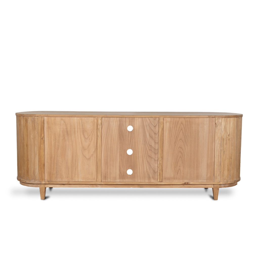 2.1m Sideboard Unit - Natural with Rattan Doors