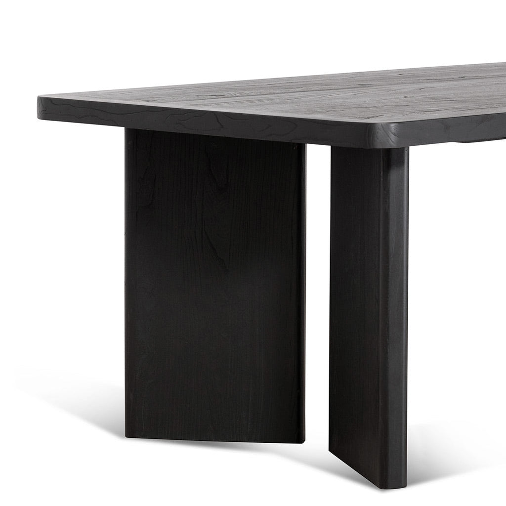2.4m Elm Siena Dining Table - Full Black