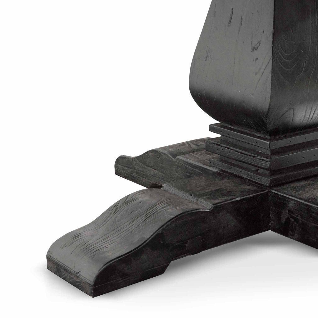 1.6m Round Siena Dining Table - Full Black
