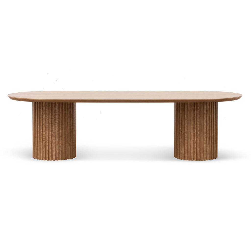 2.8m Wooden Siena Dining Table - Natural