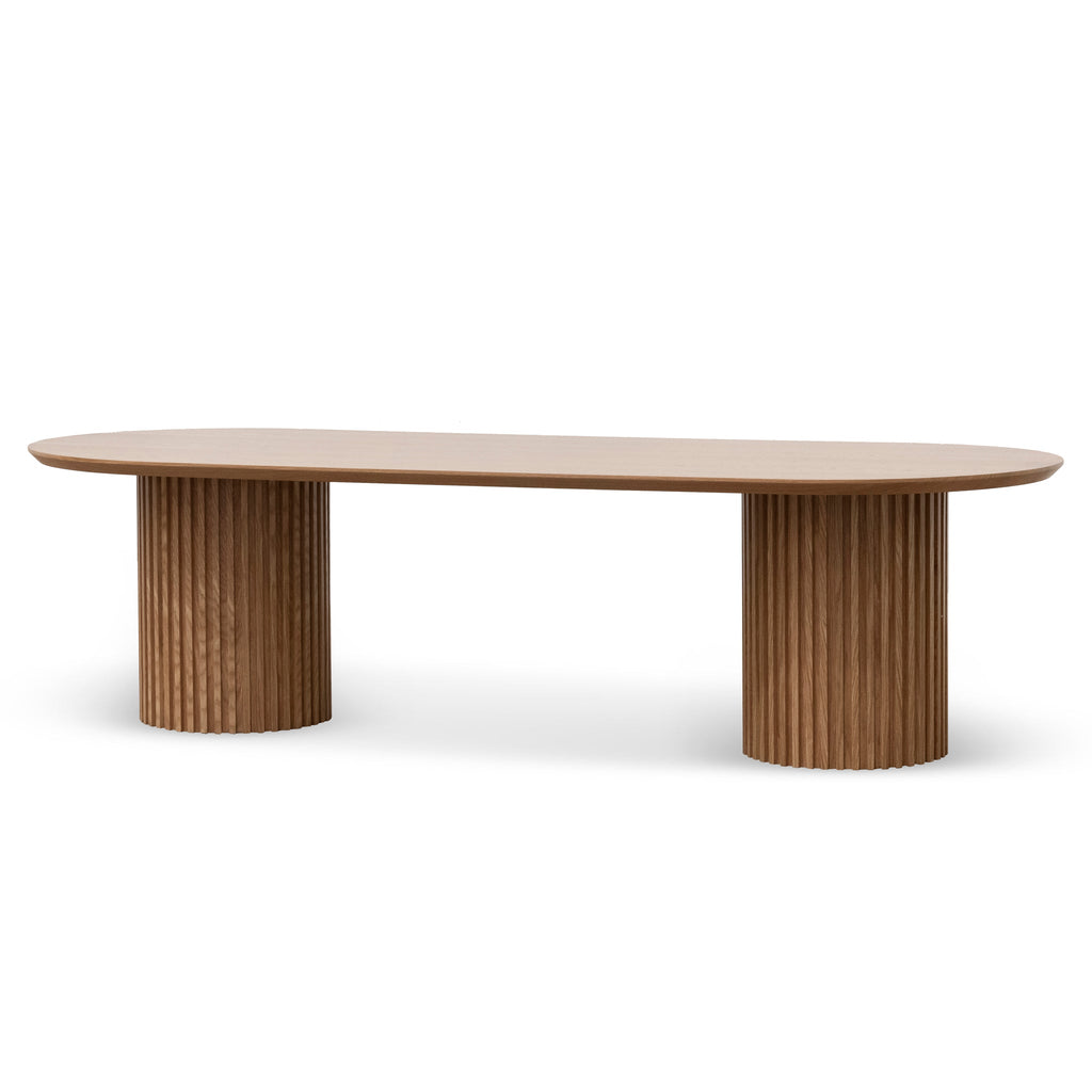 2.8m Wooden Siena Dining Table - Natural