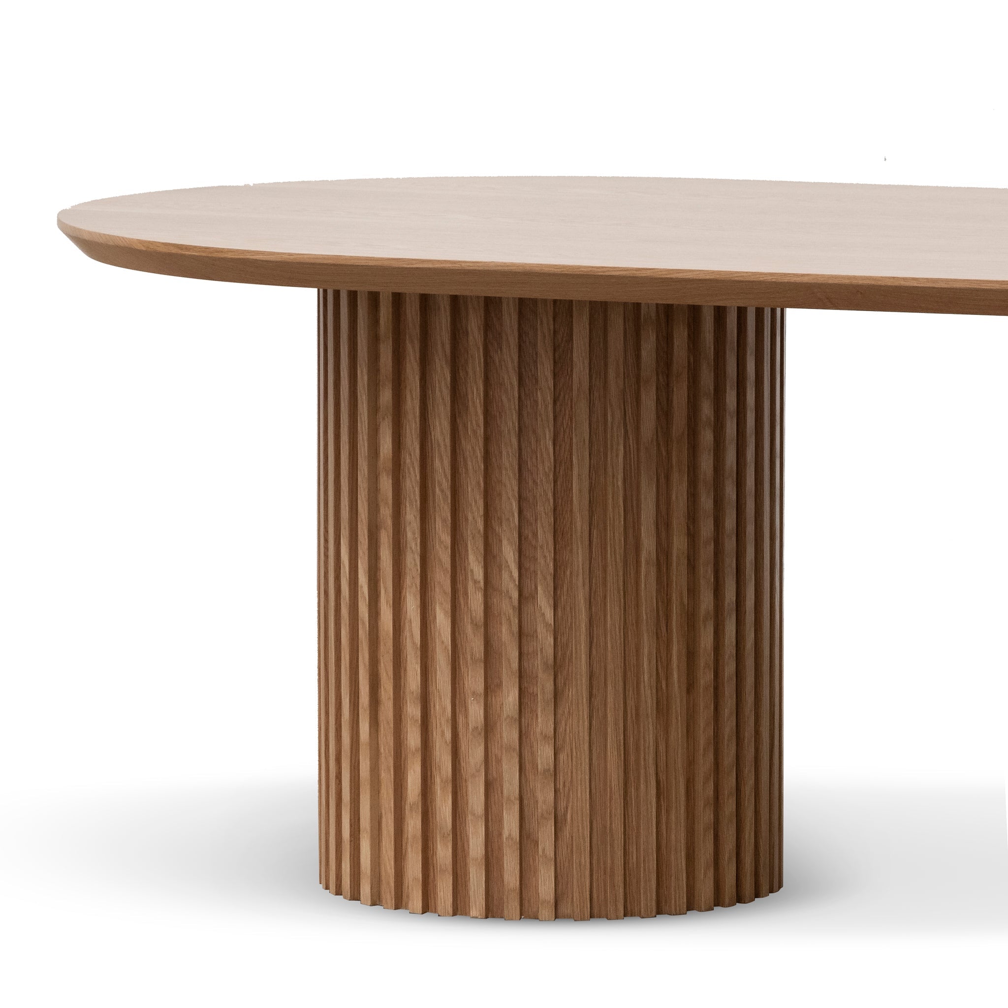 2.8m Wooden Siena Dining Table - Natural