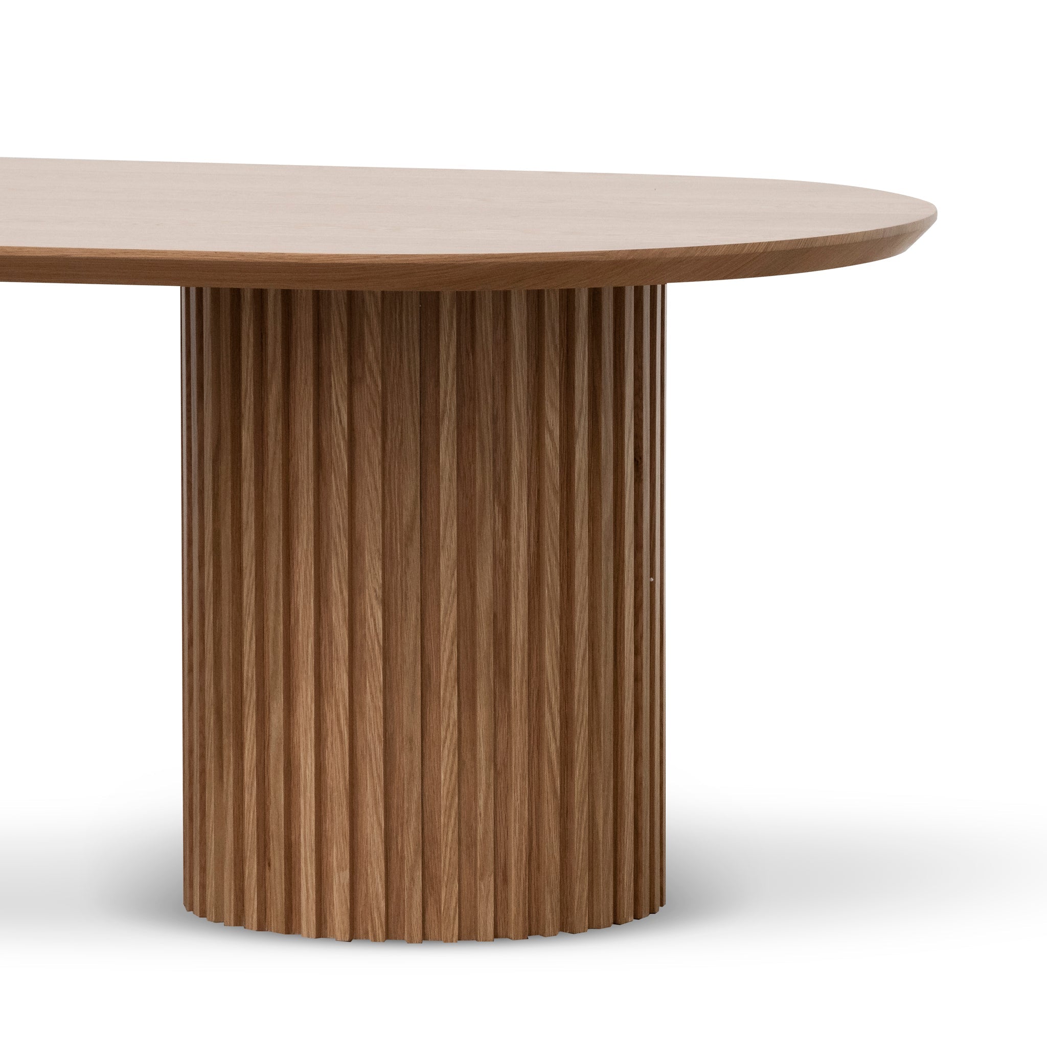 2.8m Wooden Siena Dining Table - Natural