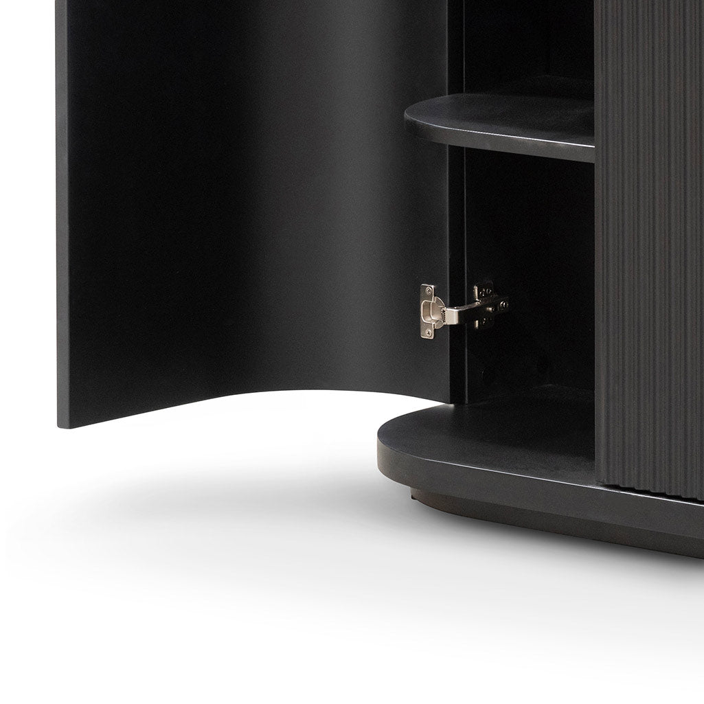 1.6m Veneer Top Modena Buffet Unit - Full Black