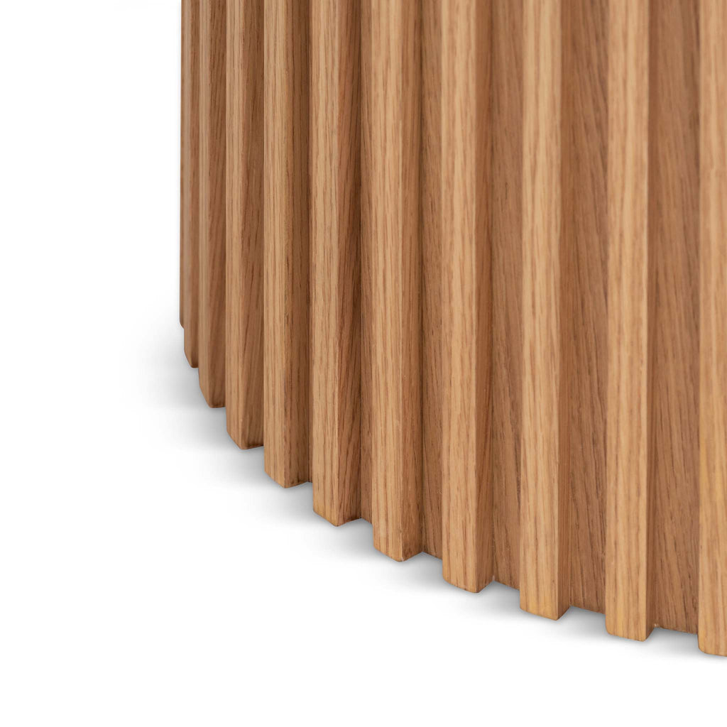1.5m Wooden Round Siena Dining Table - Natural