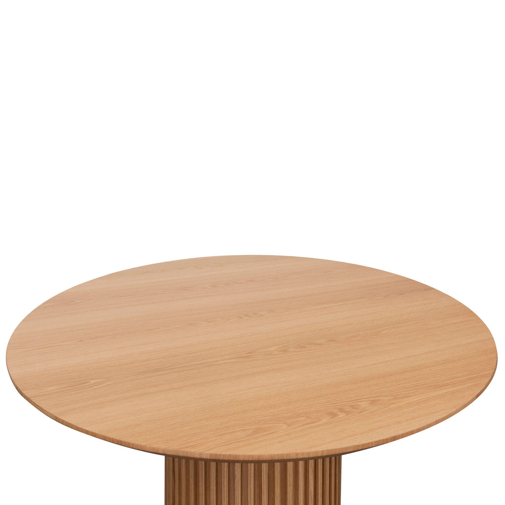 1.5m Wooden Round Siena Dining Table - Natural