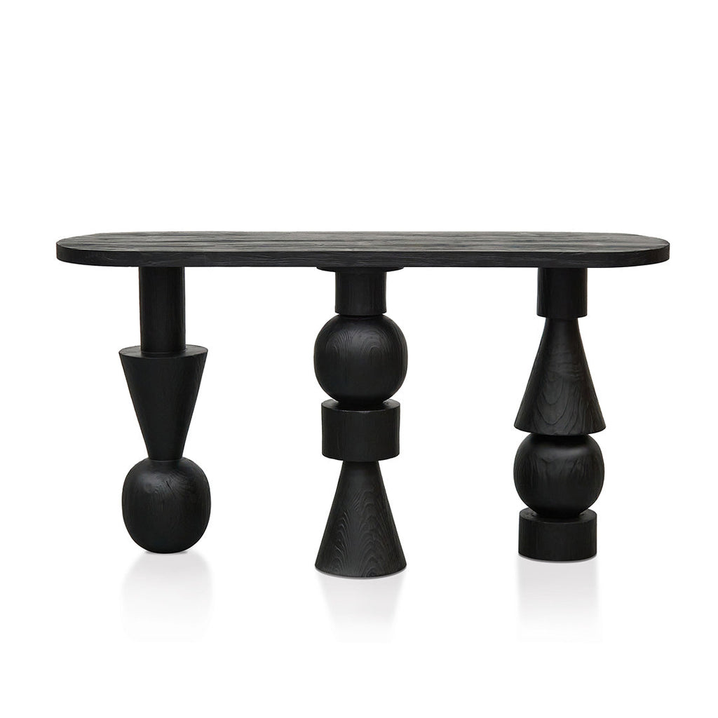 1.6m Ferrara Console Table - Full Black