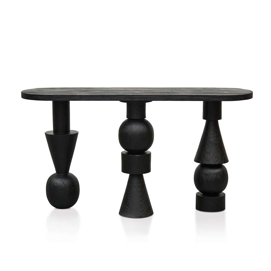 1.6m Ferrara Console Table - Full Black