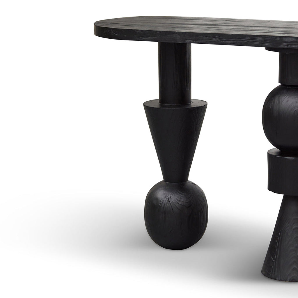 1.6m Ferrara Console Table - Full Black