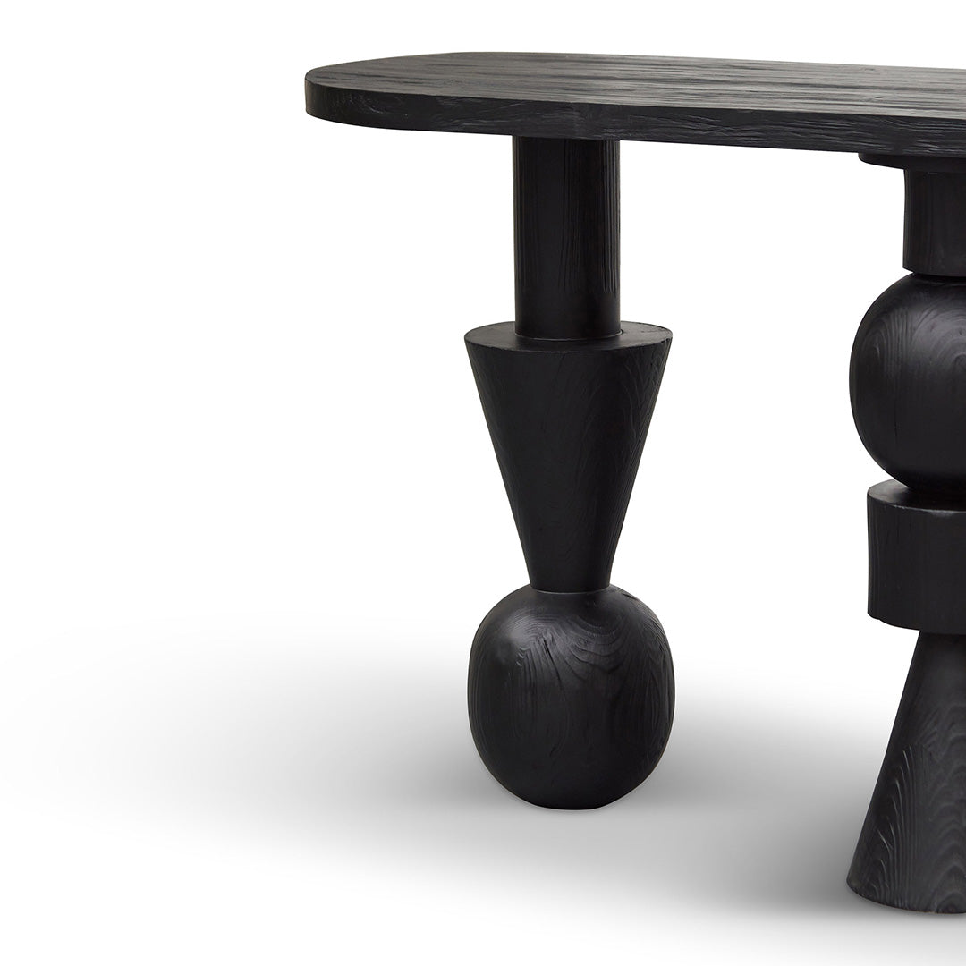1.6m Ferrara Console Table - Full Black