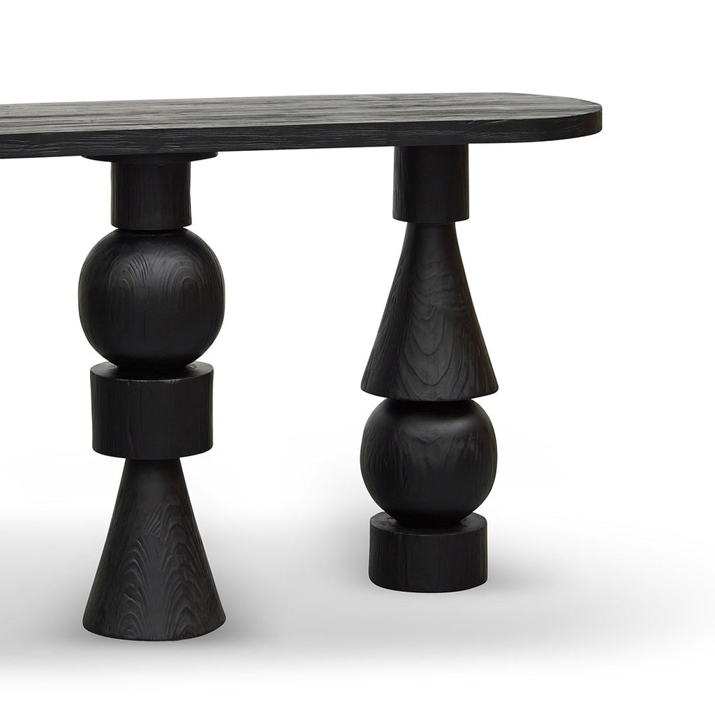 1.6m Ferrara Console Table - Full Black
