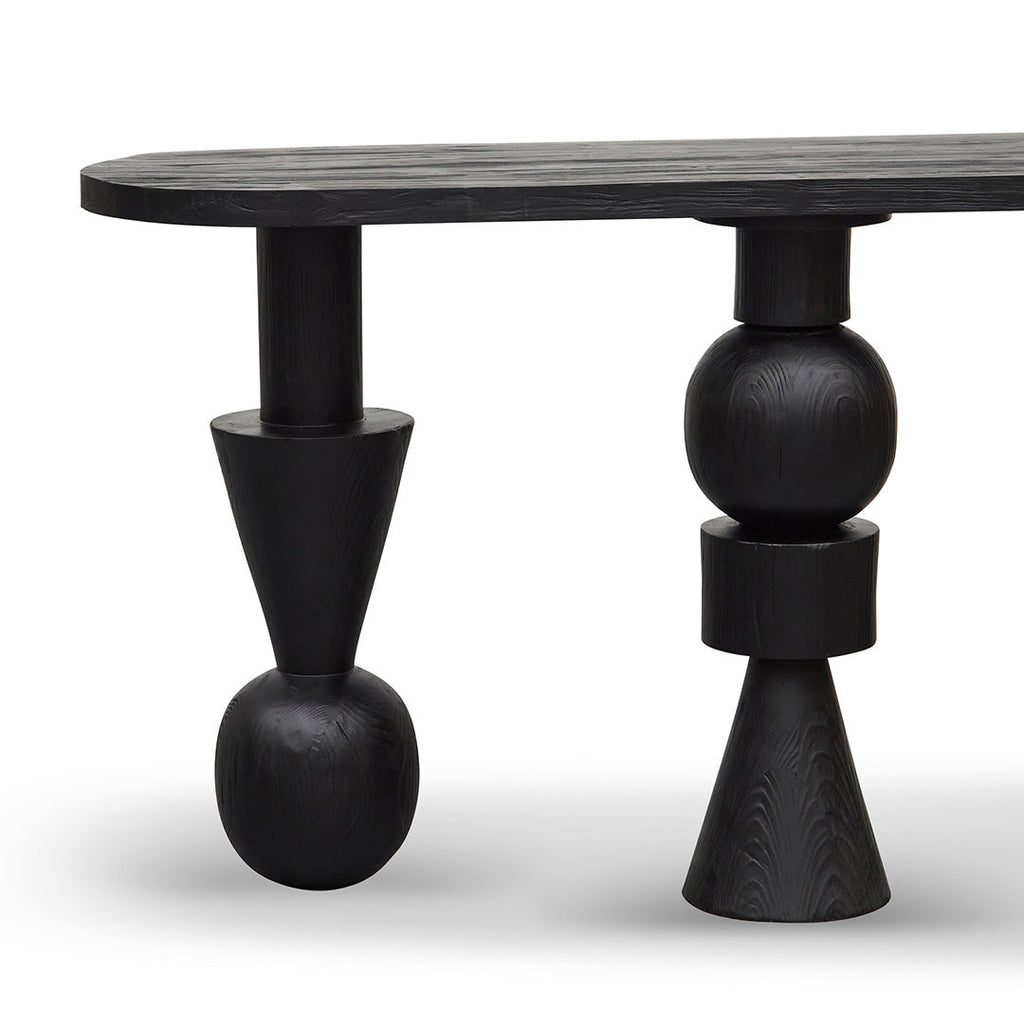 1.6m Ferrara Console Table - Full Black