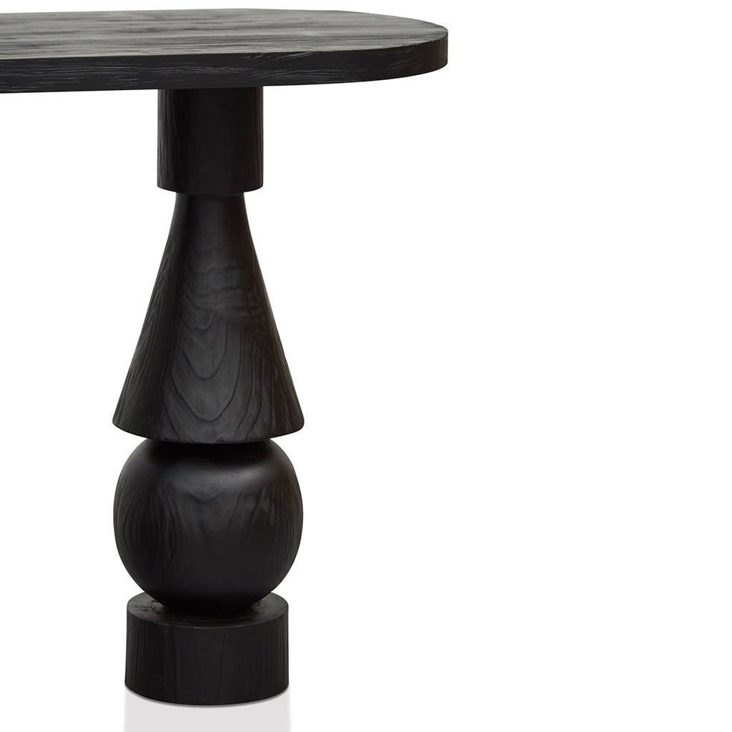1.6m Ferrara Console Table - Full Black