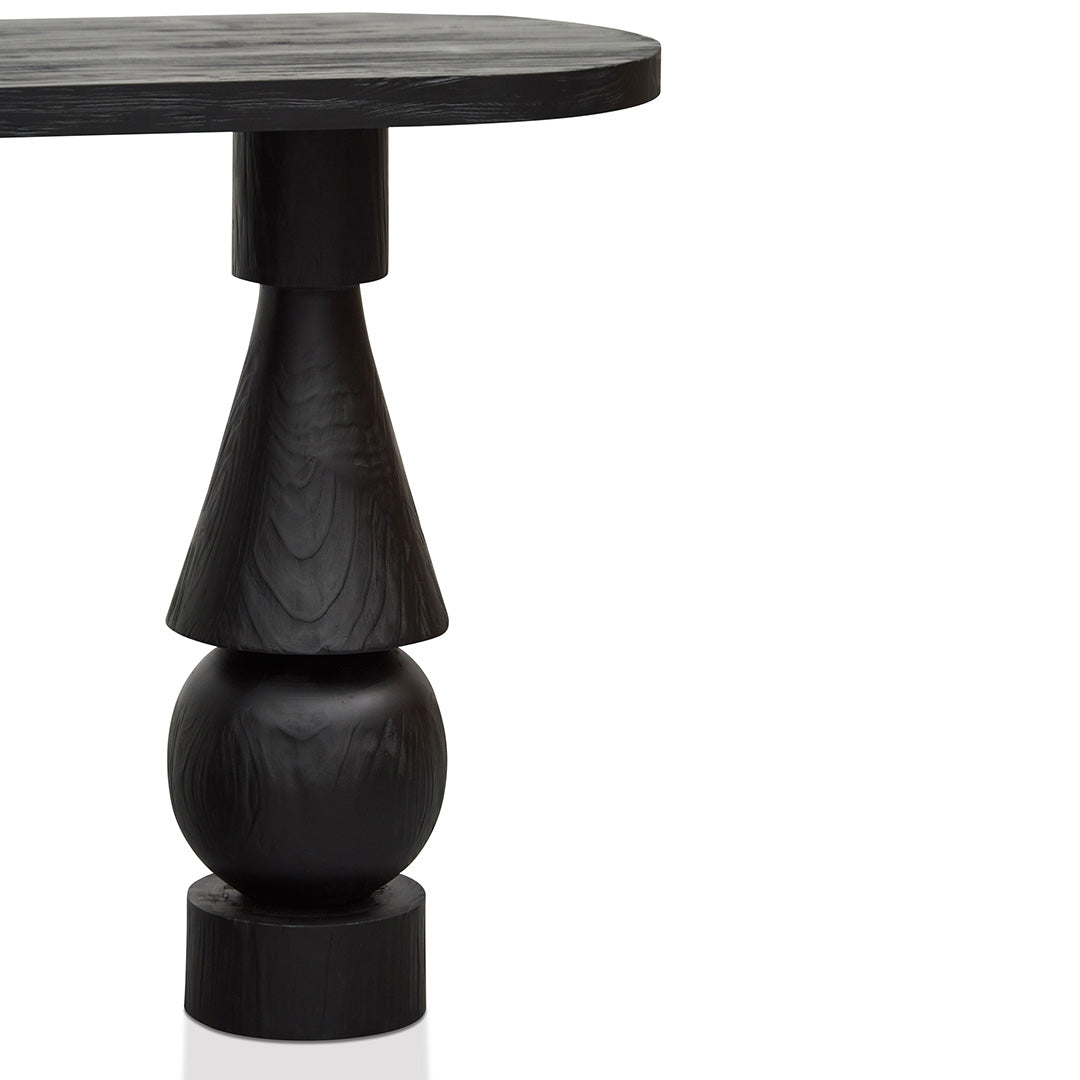 1.6m Ferrara Console Table - Full Black