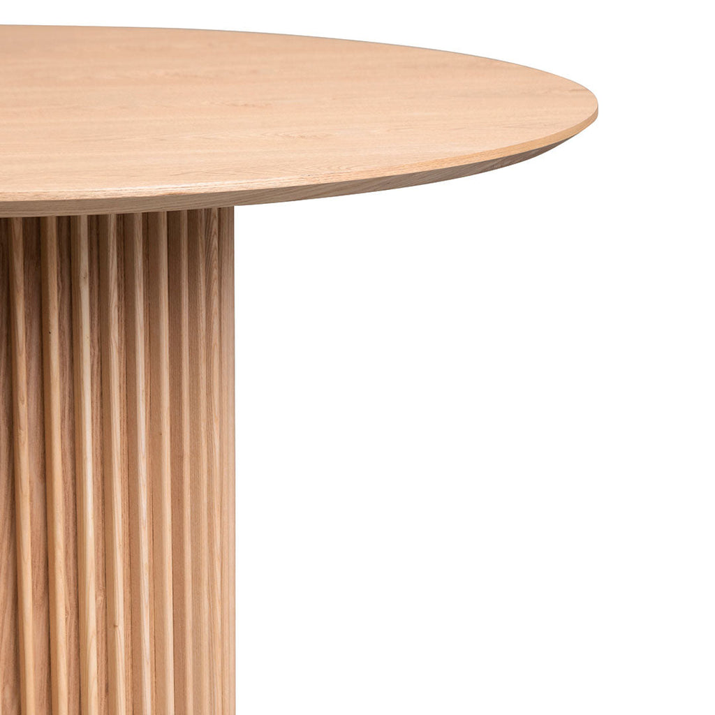 1.2m Round Wooden Siena Dining Table - Natural