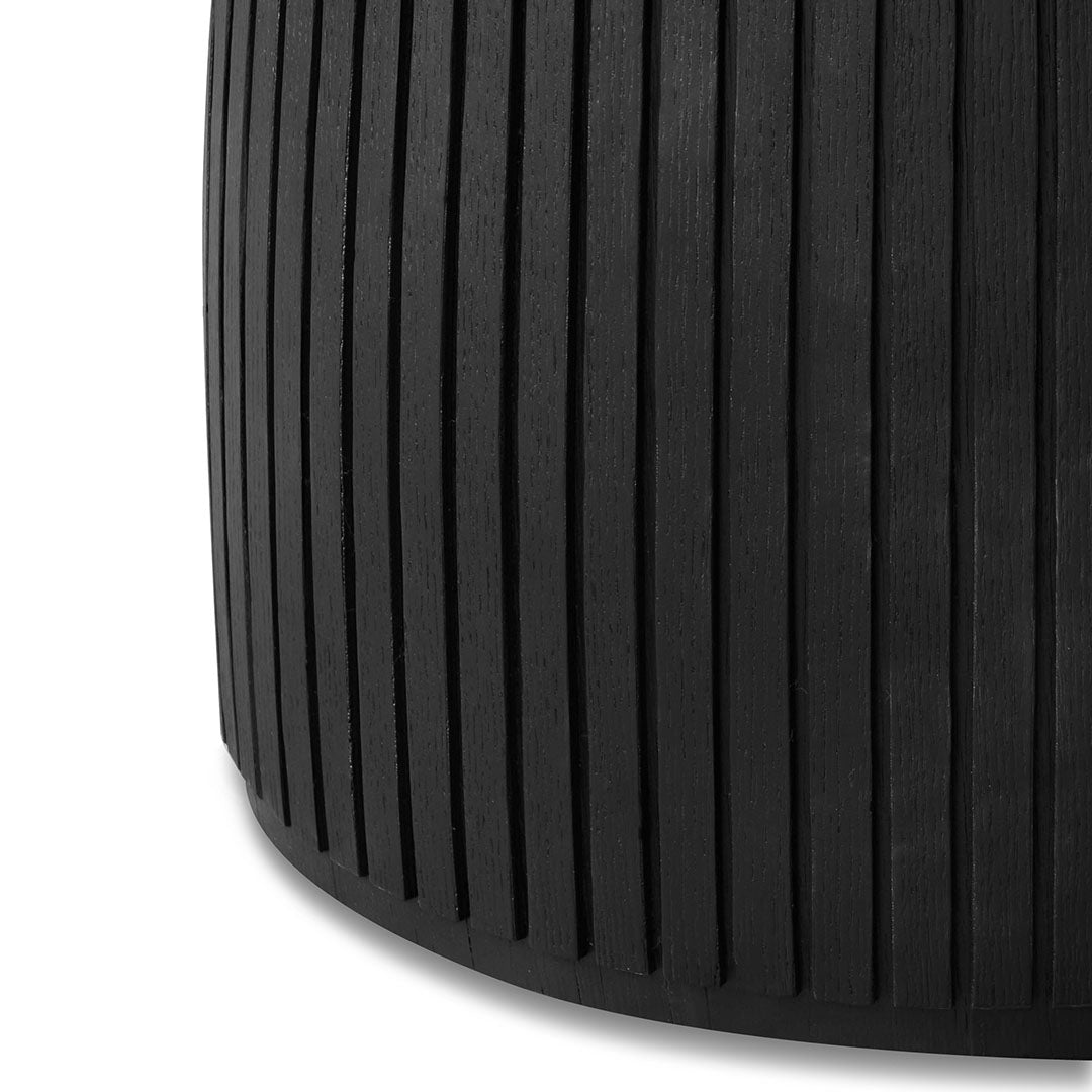 1.4m Round Siena Dining Table - Full Black