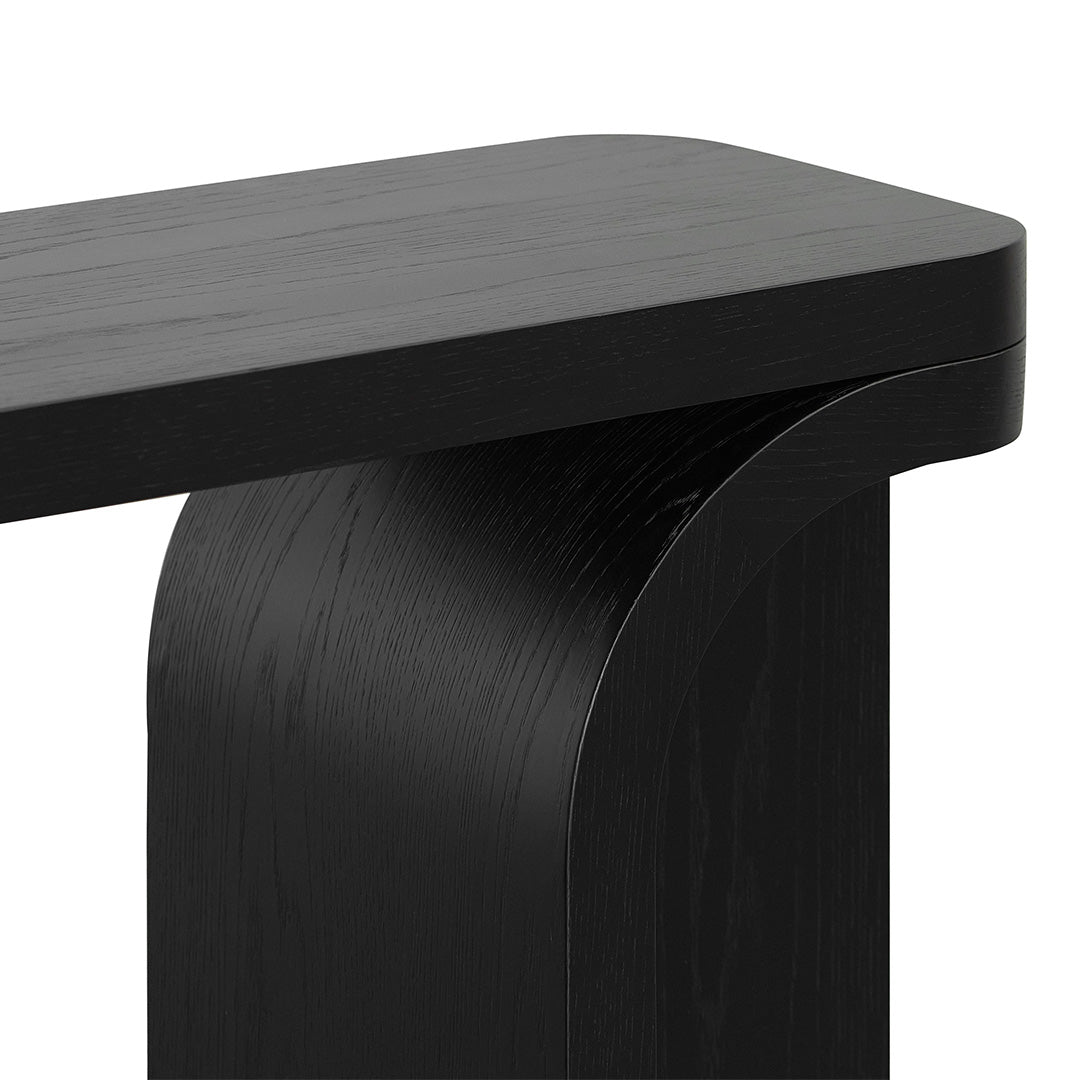 1.5m Ferrara Console Table - Black Oak