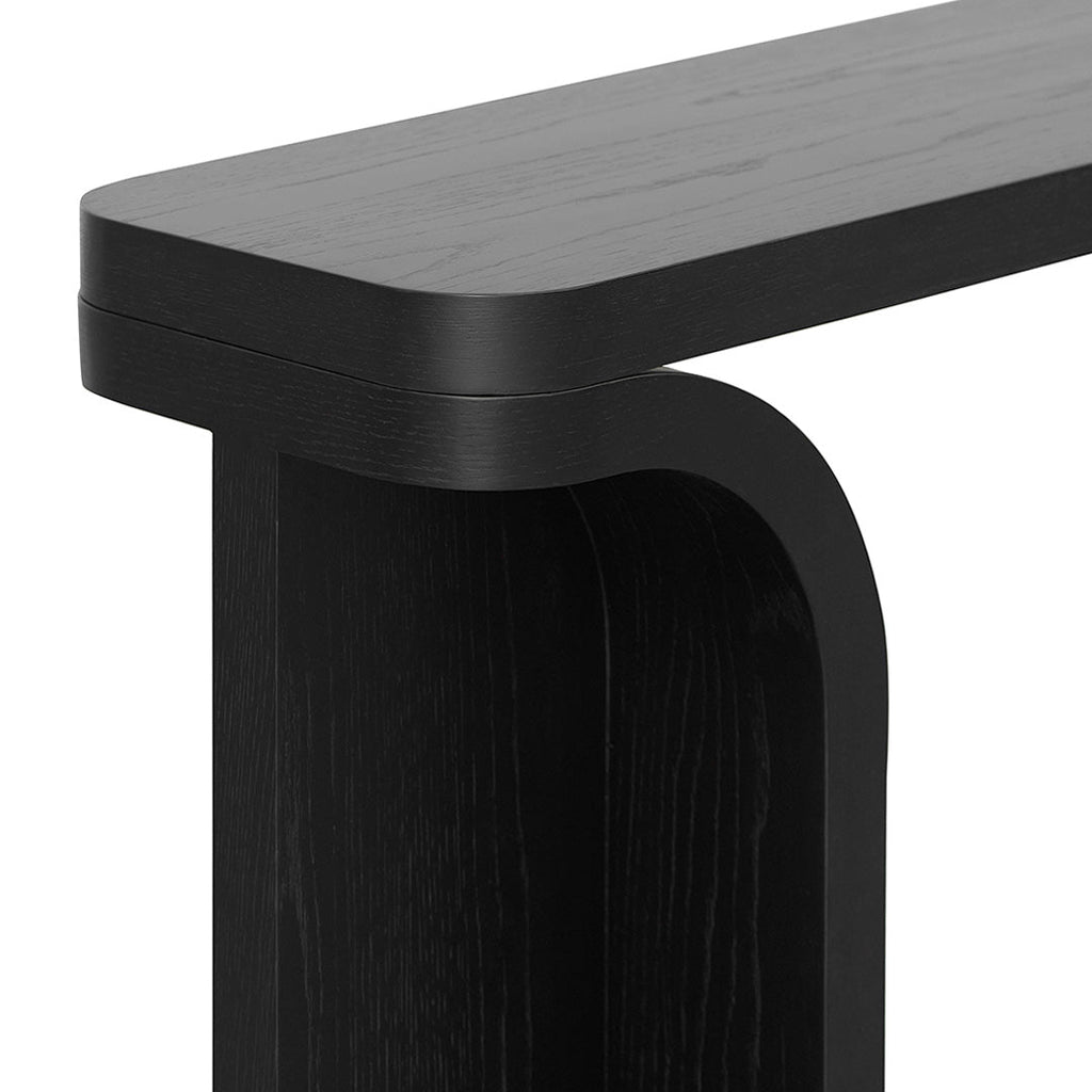1.5m Ferrara Console Table - Black Oak
