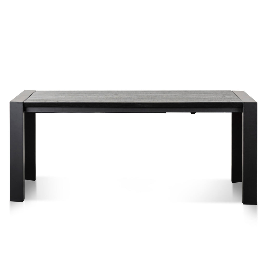 Extendable Wooden Siena Dining Table - Black