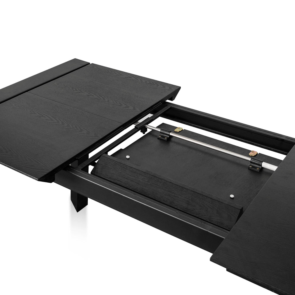 Extendable Wooden Siena Dining Table - Black