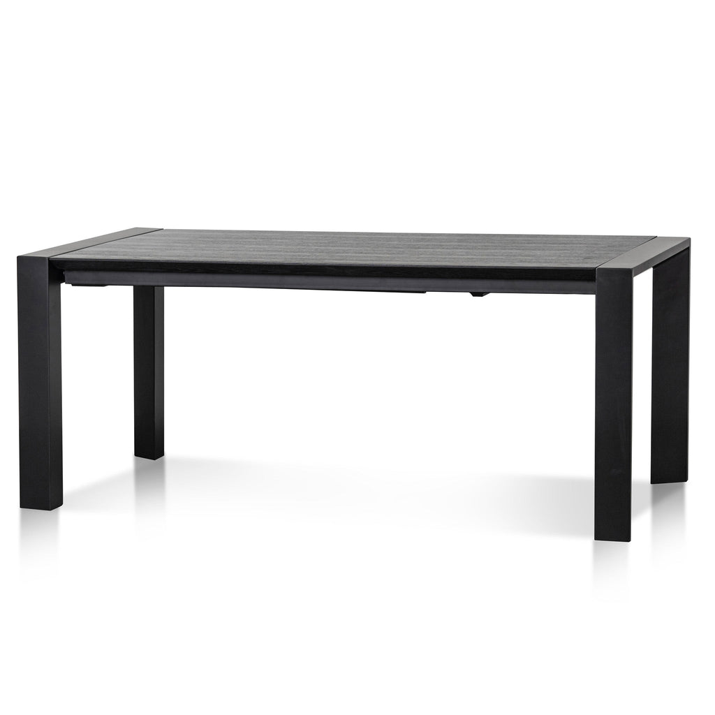Extendable Wooden Siena Dining Table - Black