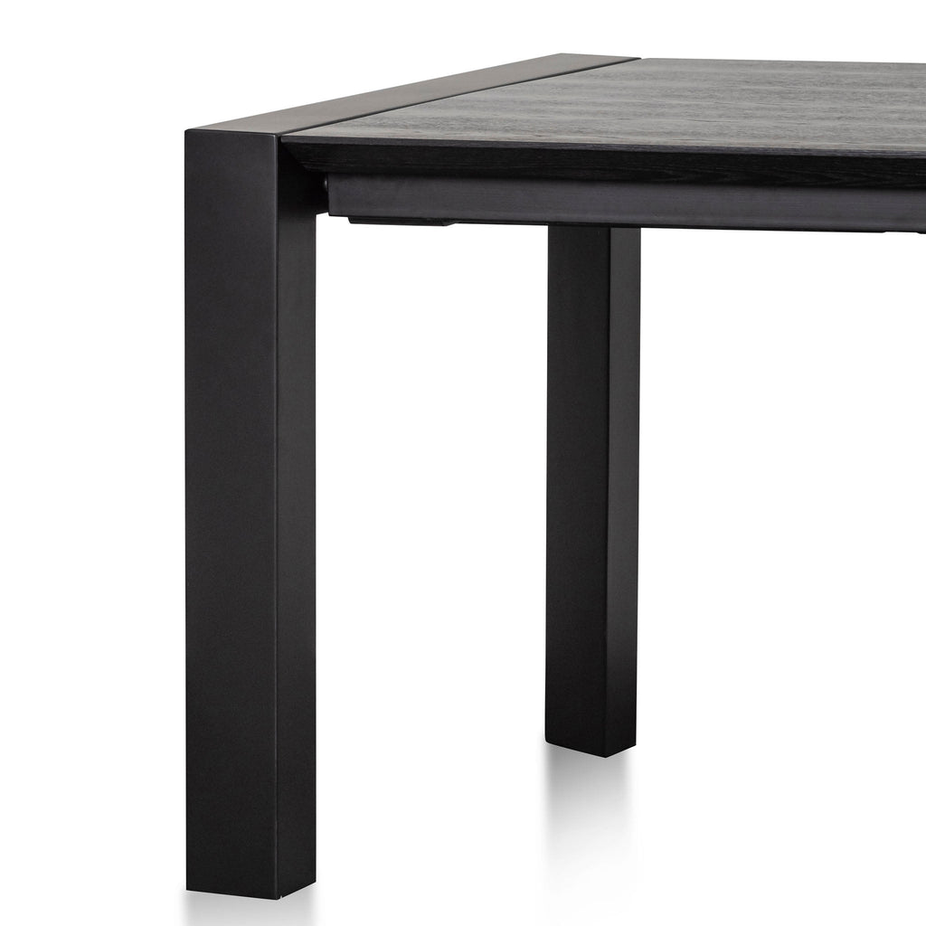 Extendable Wooden Siena Dining Table - Black