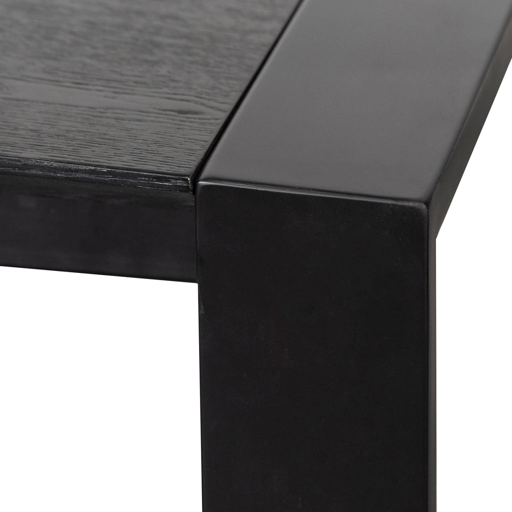 Extendable Wooden Siena Dining Table - Black