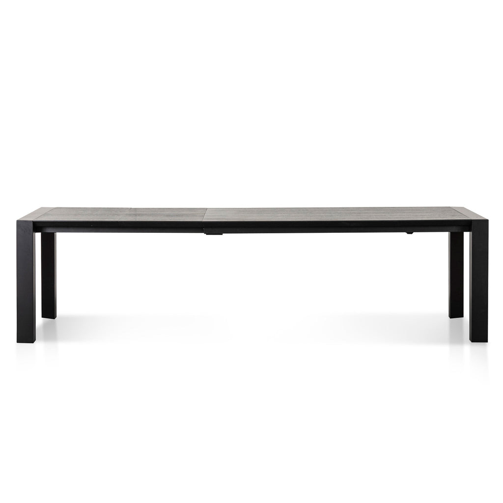 Extendable Wooden Siena Dining Table - Black