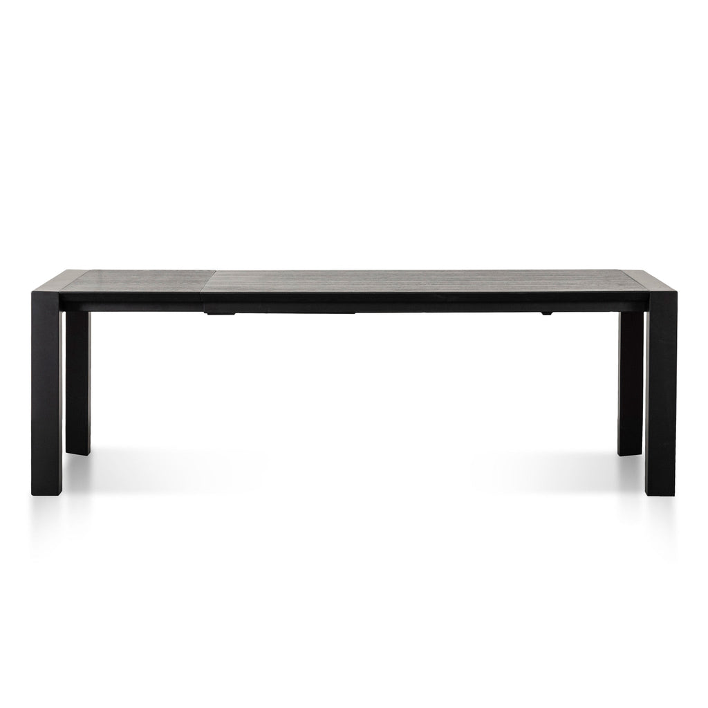 Extendable Wooden Siena Dining Table - Black