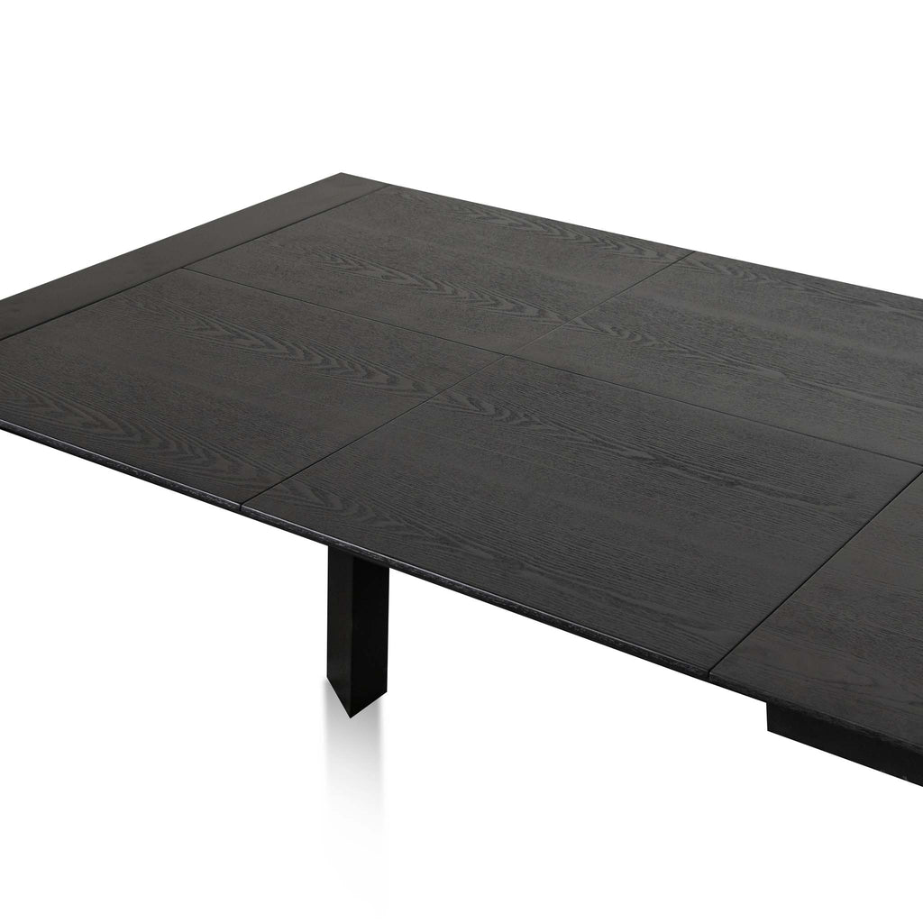 Extendable Wooden Siena Dining Table - Black