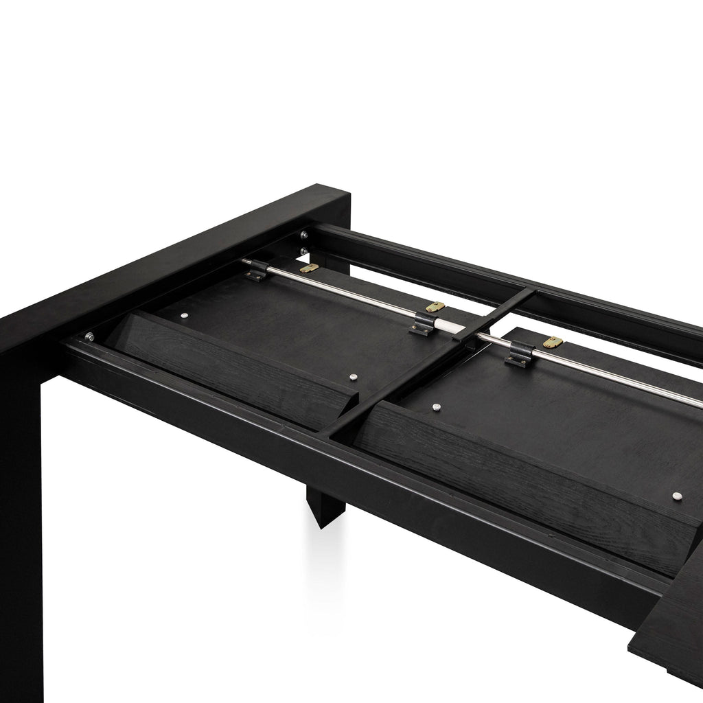 Extendable Wooden Siena Dining Table - Black