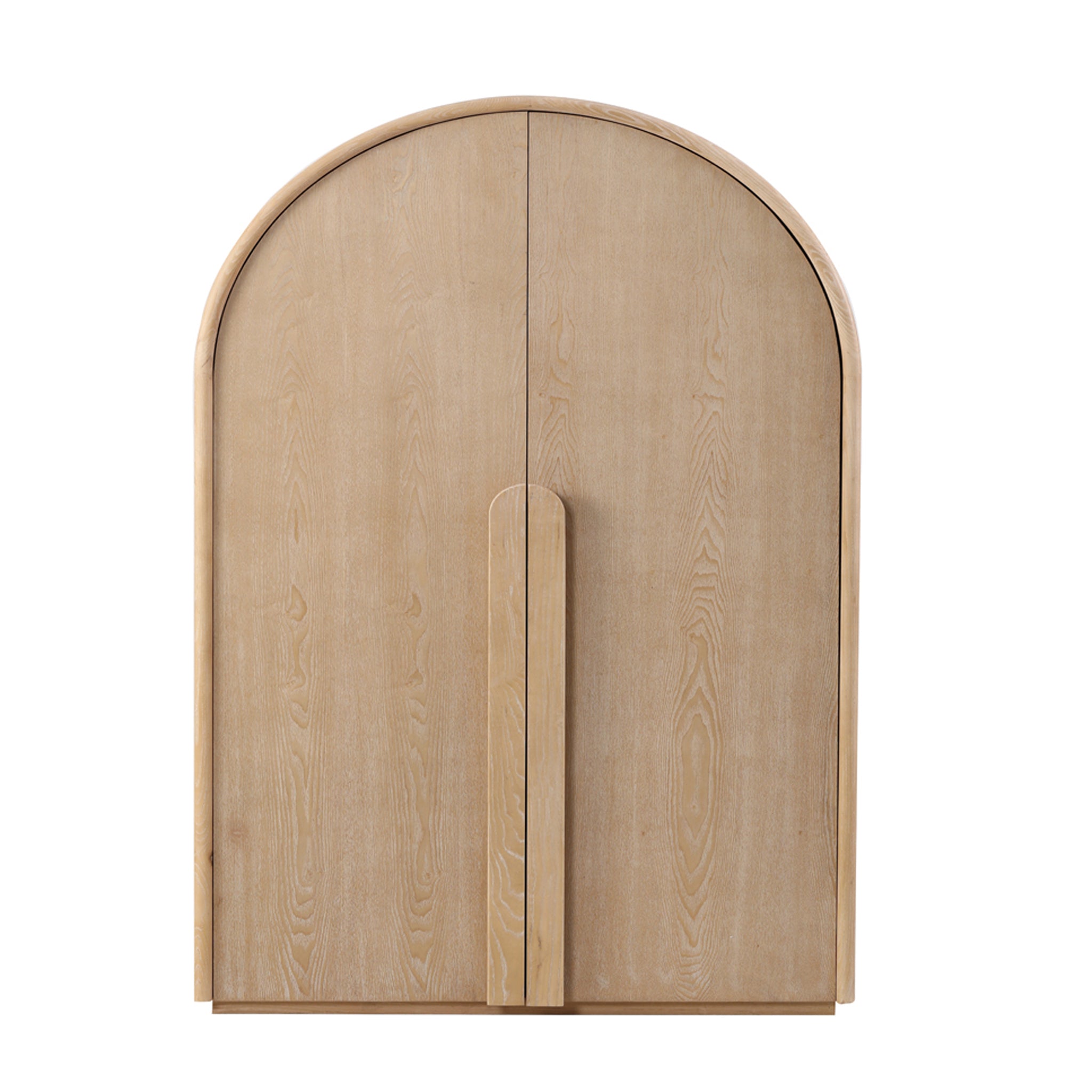 Ash Genova Curve Cabinet - Natural