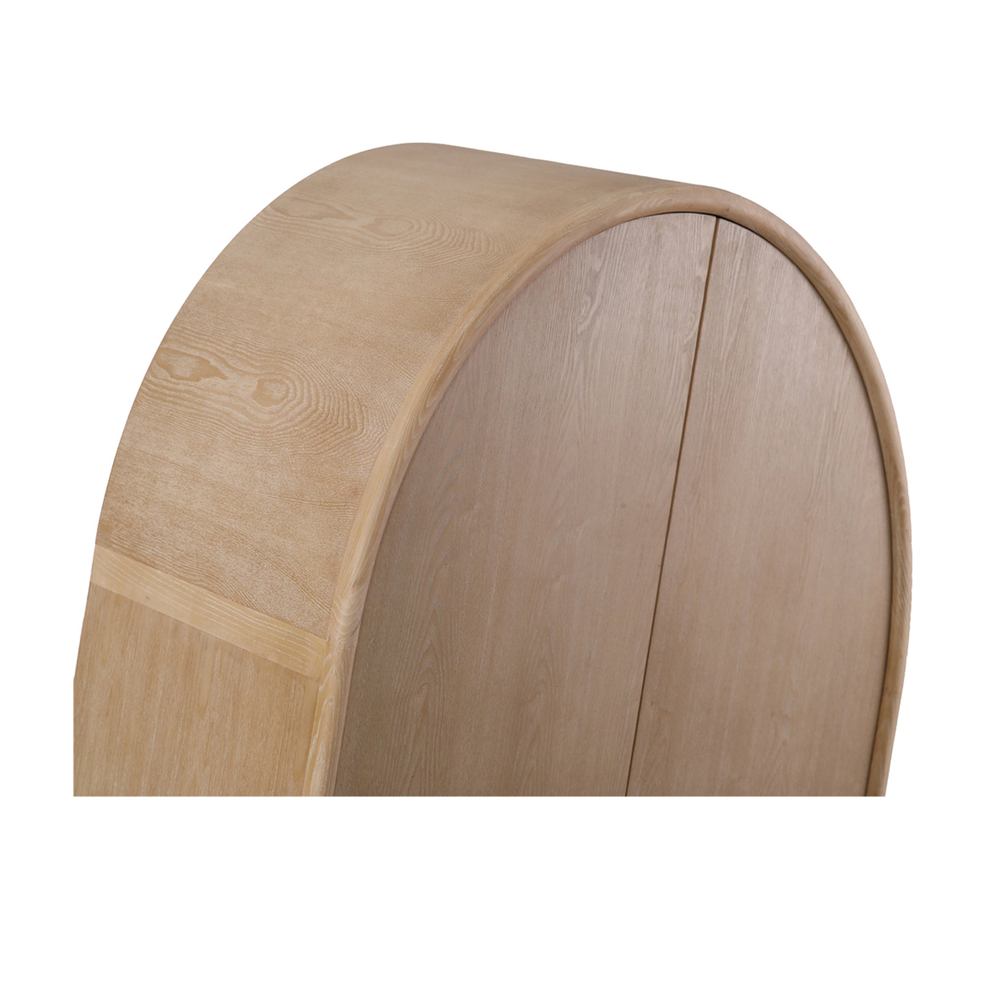 Ash Genova Curve Cabinet - Natural