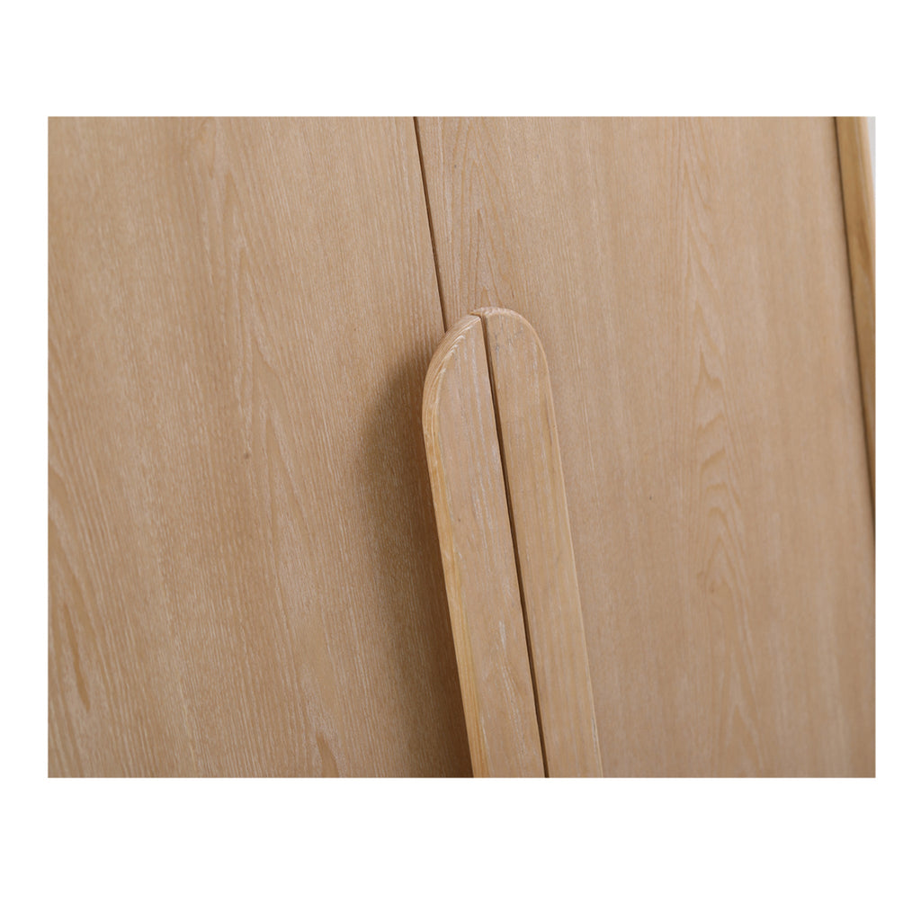 Ash Genova Curve Cabinet - Natural