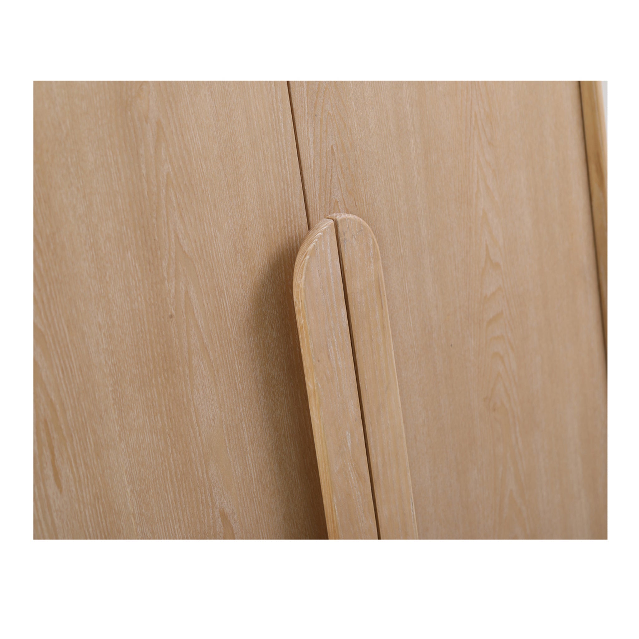 Ash Genova Curve Cabinet - Natural