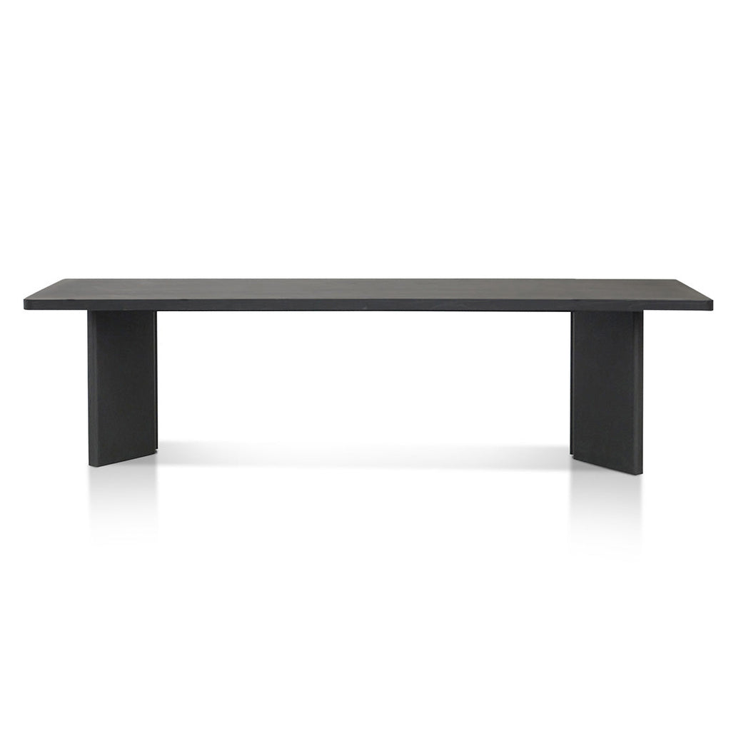 3m Elm Siena Dining Table - Full Black