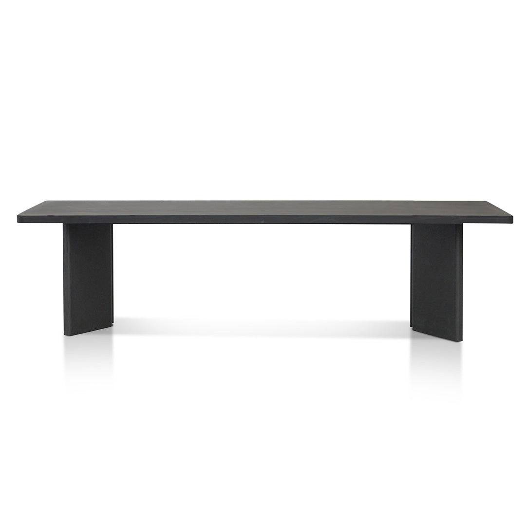 3m Elm Siena Dining Table - Full Black