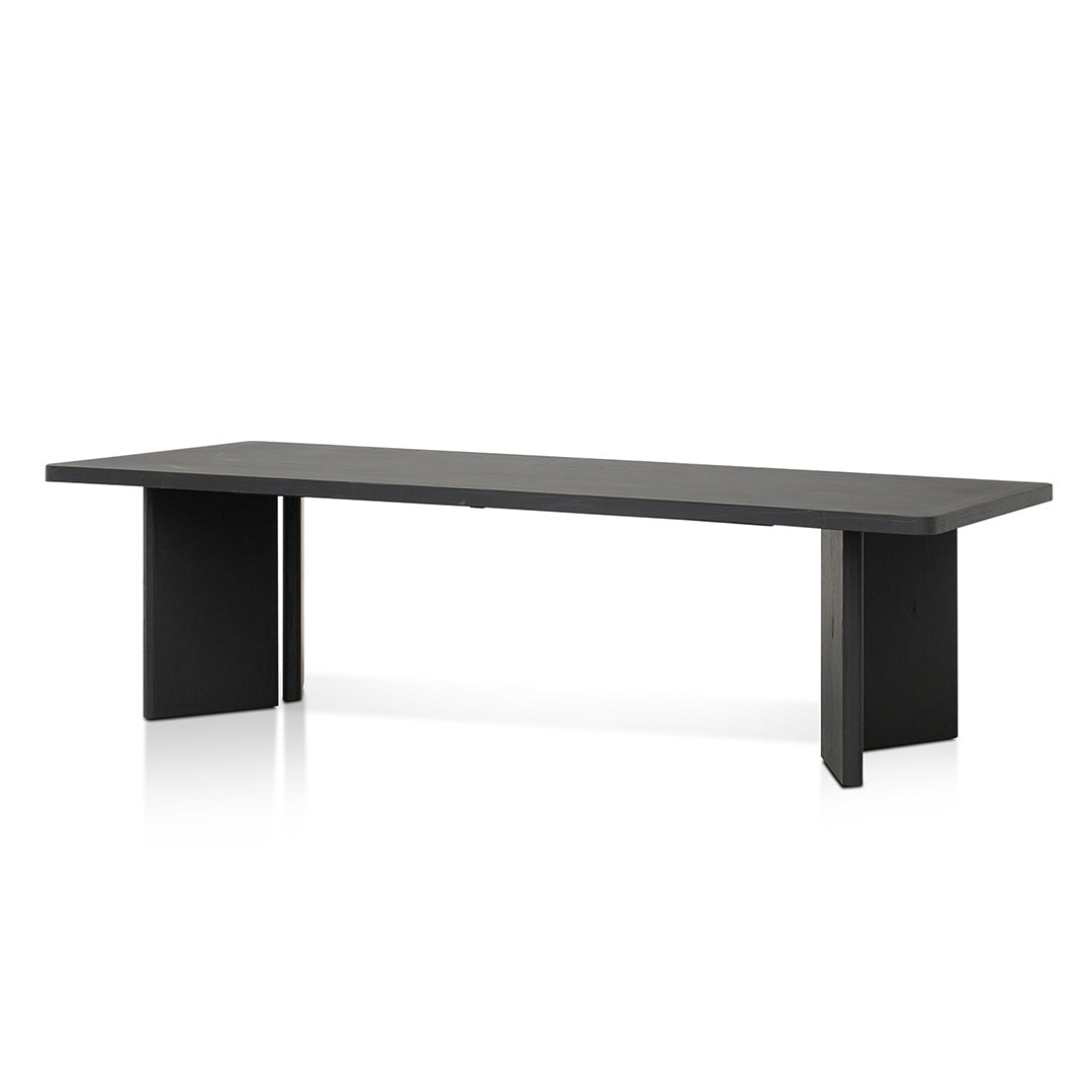 3m Elm Siena Dining Table - Full Black