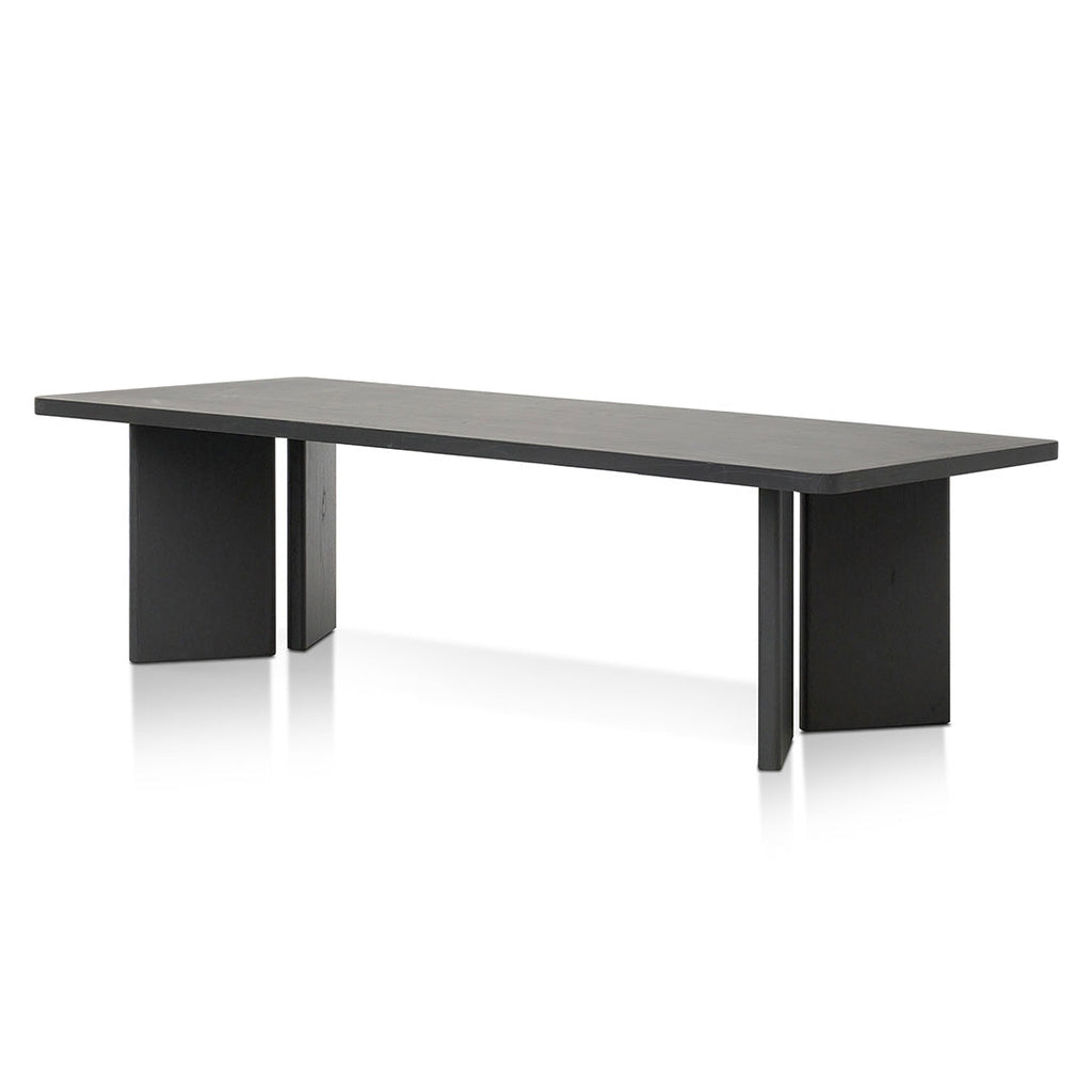 3m Elm Siena Dining Table - Full Black