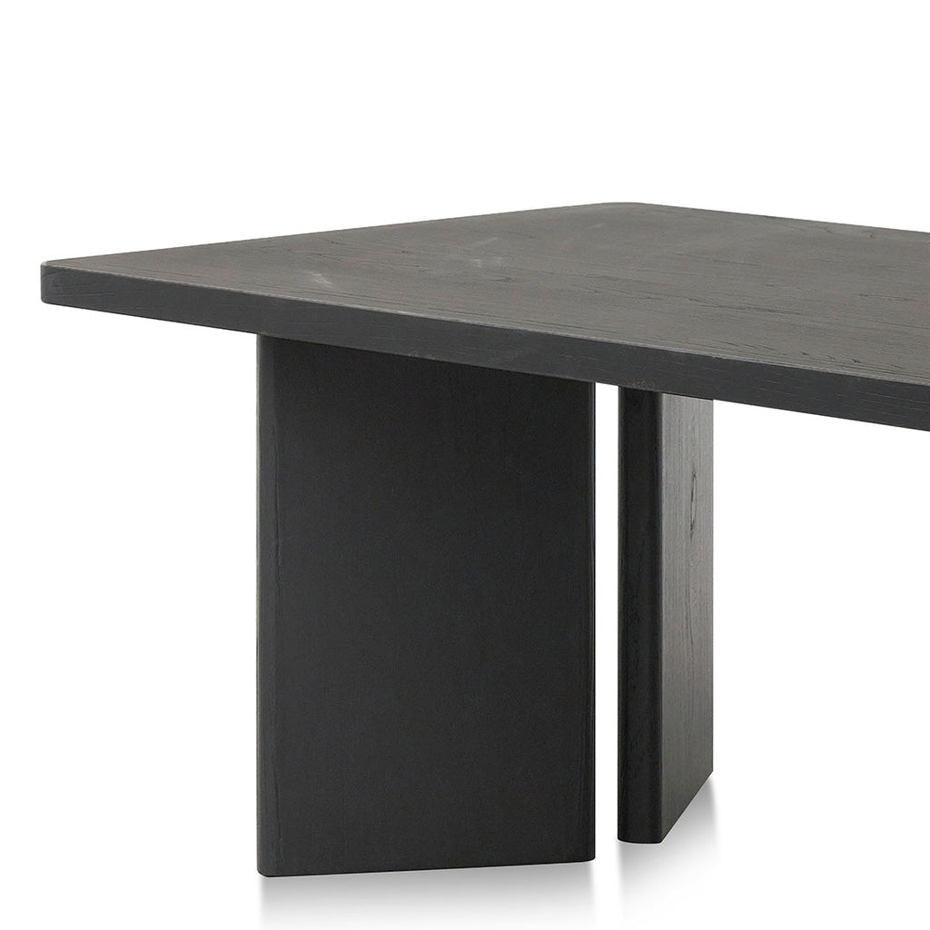 3m Elm Siena Dining Table - Full Black