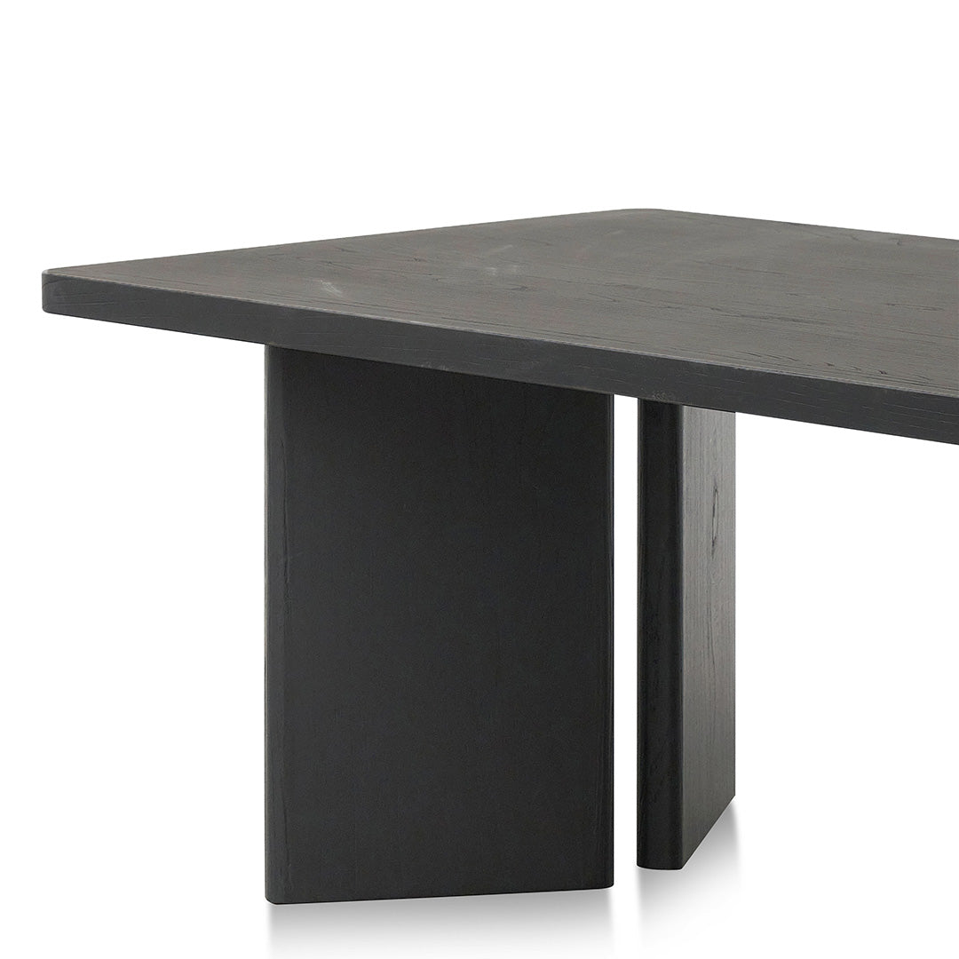 3m Elm Siena Dining Table - Full Black