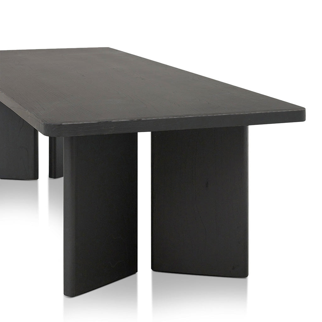 3m Elm Siena Dining Table - Full Black