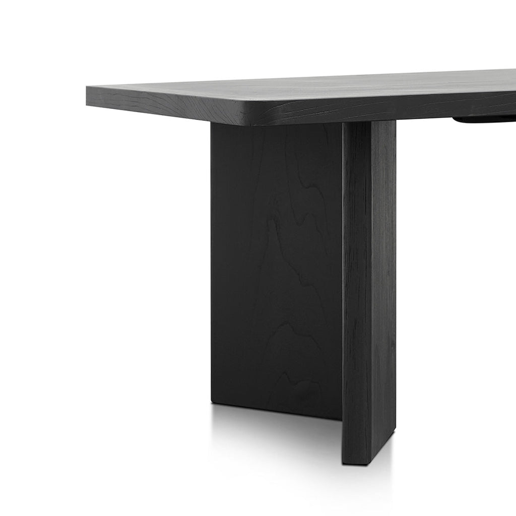 3m Elm Siena Dining Table - Full Black