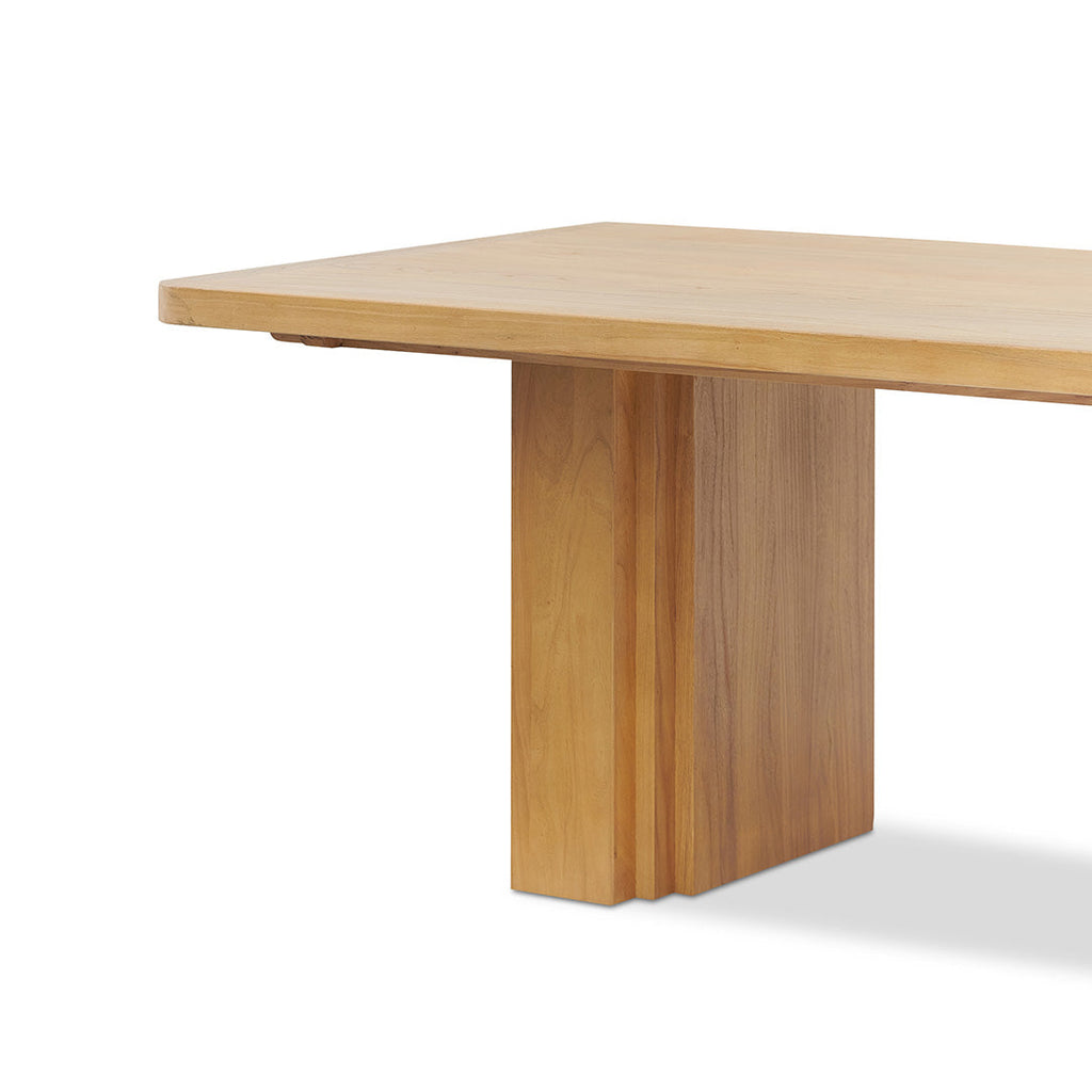 3m Elm Siena Dining Table - Natural