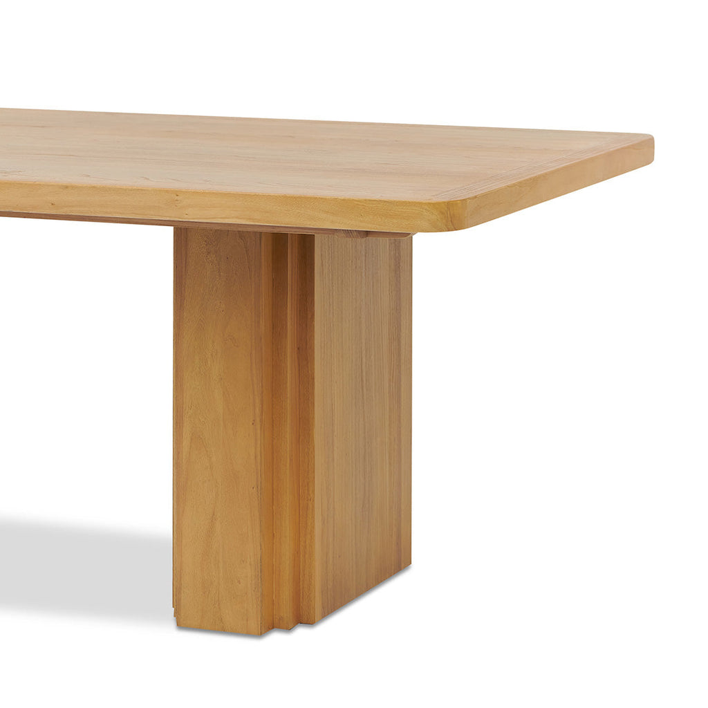 3m Elm Siena Dining Table - Natural