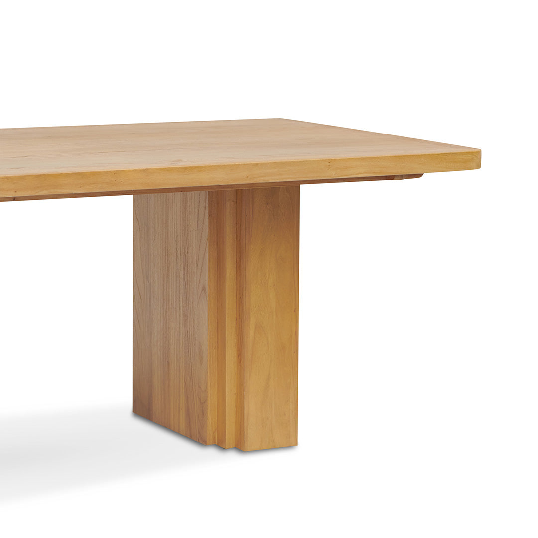3m Elm Siena Dining Table - Natural