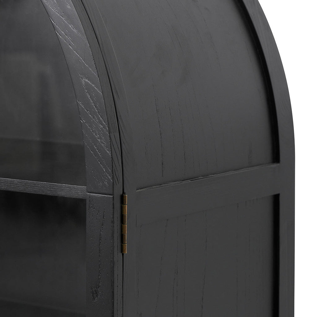 Genova Glass Cabinet - Full Black