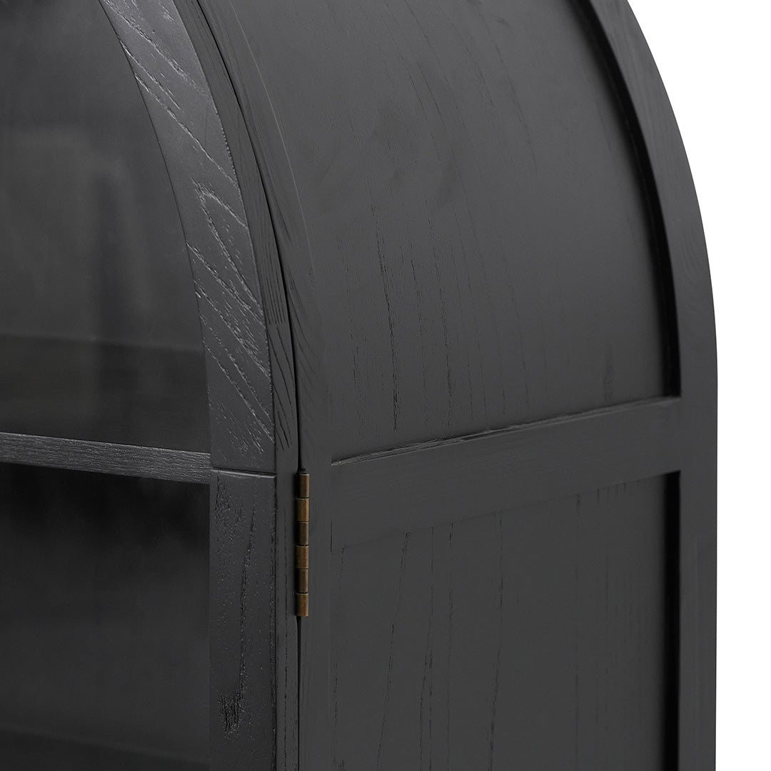 Genova Glass Cabinet - Full Black