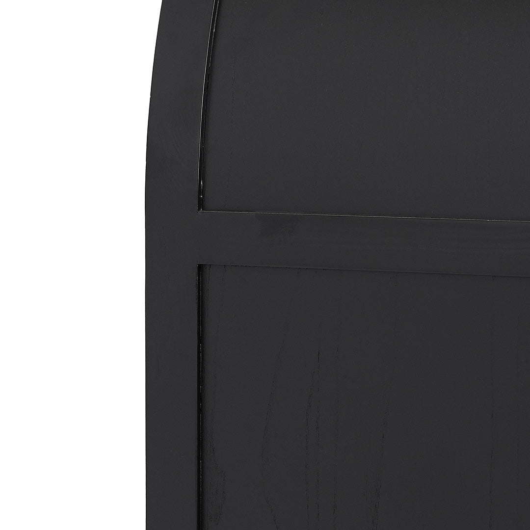 Genova Glass Cabinet - Full Black